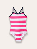 Striped One-piece Swimsuit - Bebehanna