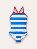 Striped One-piece Swimsuit - Bebehanna