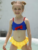 Sweet Split Swimsuit with Ruffled Edges - Bebehanna