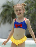 Sweet Split Swimsuit with Ruffled Edges - Bebehanna