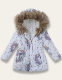 Unicorn Print Cotton Coat - Bebehanna