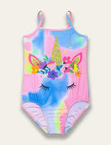 Unicorn Tie Dye One Piece Swimsuit - Bebehanna