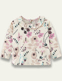 White Print Long Sleeve T-shirt - Bebehanna