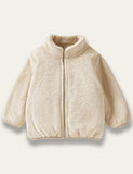 Winter Solid Color Plush Coat - Bebehanna