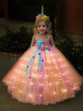 Unicorn Light Up Princess Dress UPORPOR - Bebehanna