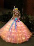 Unicorn Light Up Princess Dress UPORPOR - Bebehanna