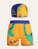 Animal Swimming Shorts + Swimming Cap - Bebehanna