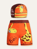 Animal Swimming Shorts + Swimming Cap - Bebehanna