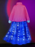 Anna Light up Princess Costumes Party Dress Up for Girls - Uporpor - Bebehanna