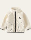 Boat Anchor Embroidered Polar Fleece Jacket - Bebehanna