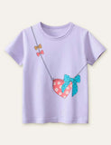 Bow Crossbody Bag Printed T-shirt