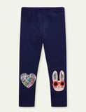 Legging met cartoonapplicatie