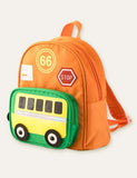 Cartoon Bus Schoolbag Backpack - Bebehanna