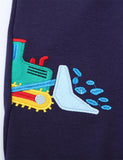 Cartoon Excavator Embroidery Sweatpants - Bebehanna