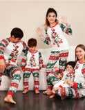 Kerstfamilie bijpassende pyjamaset