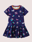 Cloud Unicorn Print Dress - Bebehanna