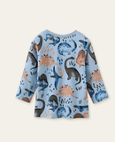 Cute Dinosaur Printed Long-Sleeved T-shirt - Bebehanna