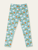 Cute Floral Animal Full Printed Leggings - Bebehanna