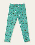 Cute Floral Animal Full Printed Leggings - Bebehanna