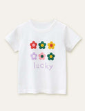 Cute Flowers Printed T-shirt - Bebehanna