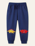 Dinosaur Appliqué Sports Pants - Bebehanna