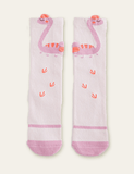 Dinosaur Flamingo Printed Knee Socks - Bebehanna