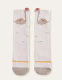 Dinosaur Flamingo Printed Knee Socks - Bebehanna