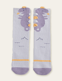 Dinosaur Flamingo Printed Knee Socks - Bebehanna