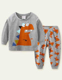 Dinosaur Printed Long-Sleeved pajamas - Bebehanna