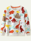 Dinosaur Printed Sweater - Bebehanna