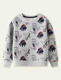 Dinosaur Printed Sweater - Bebehanna