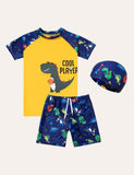 Dinosaur Swim Suit + Cap - Bebehanna