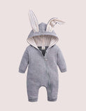 Påsk Long Ear Bunny Hoodie Romper