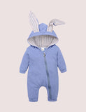 Easter Long Ear Bunny Hoodie Romper - Bebehanna