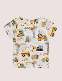 Engineering Vehicle Printed T-shirt - Bebehanna