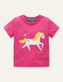 Fish Unicorn Appliqué T-shirt - Bebehanna