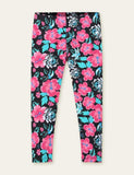 Flamingo Floral Printed Leggings - Bebehanna