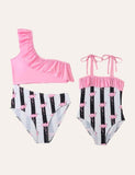 Flamingo Striped Family Matching Swimsuit - Bebehanna