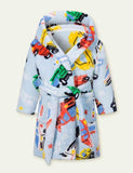 Flannel Cartoon Printed Nightgown - Bebehanna