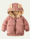 Fleece Zipper Cotton-Padded Jacket - Bebehanna