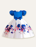 Floral Bow Party Dress - Bebehanna