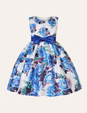 Floral Bow Party Dress - Bebehanna