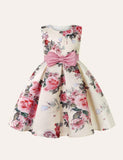 Floral Bow Party Dress - Bebehanna