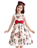 Floral Bow Party Dress - Bebehanna