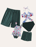 Floral Family Matching Swim Suit