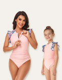 Floral Printed Family Matching Swimsuit