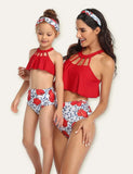 Floral Printed Family Matching Swimsuit - Bebehanna