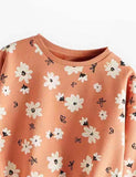 Floral Printed Sweatshirt - Bebehanna