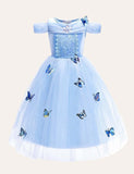 Frozen Butterfly Mesh Party Kleed