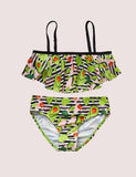 Full Printed Fruit Split Swimsuit - Bebehanna